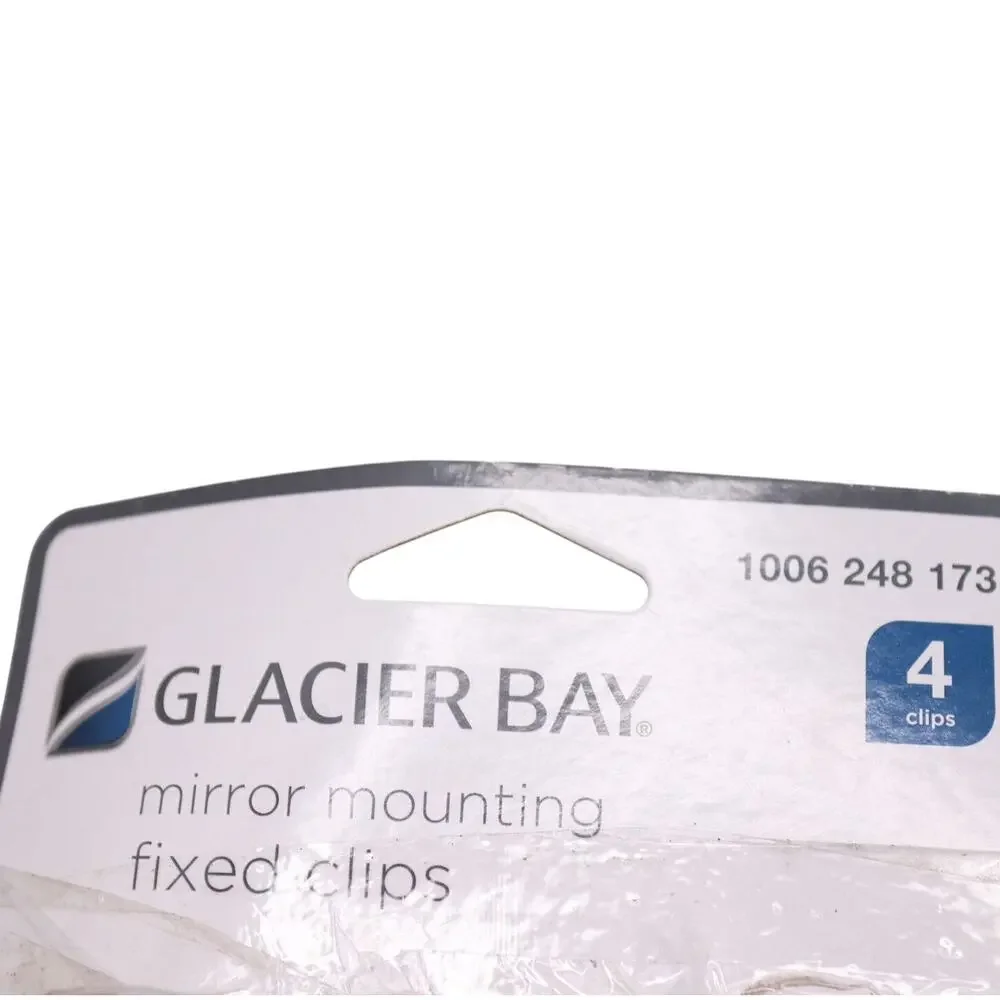 Glacier Bay Mirror Mounting Fixed Clips, 4 Ct. With Hardware for Mounting